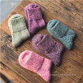 Womens vintage style cozy winter warm thick merino wool crew socks for wholesale